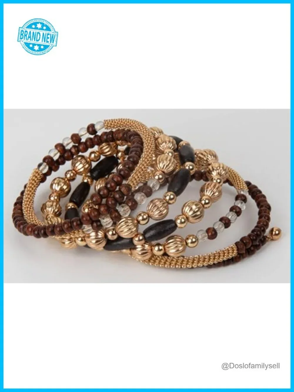 Handmade Multi-Color Beaded Coil Bracelet – Adjustable Boho Wrap Cuff Stackable